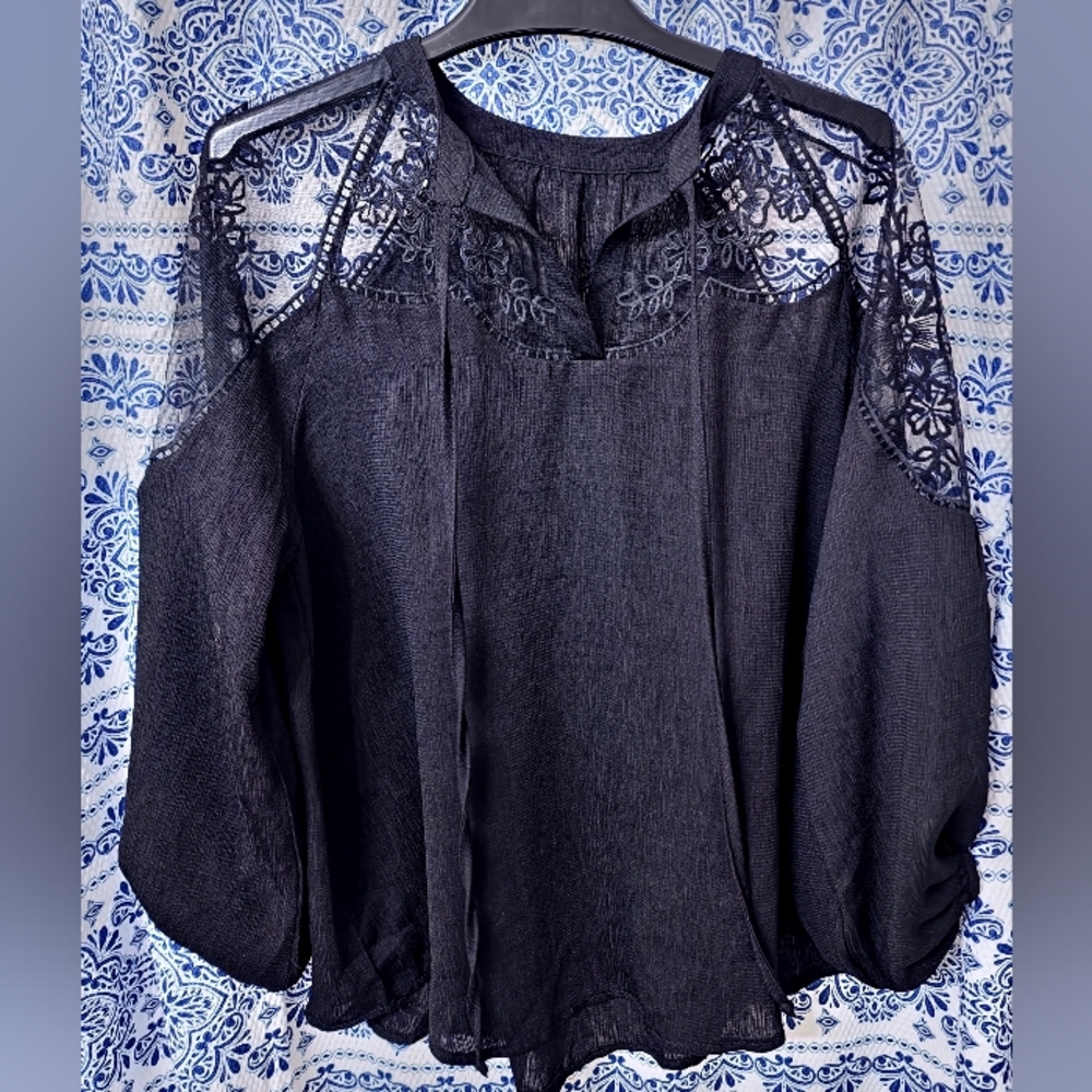 Black Oversized Blouse